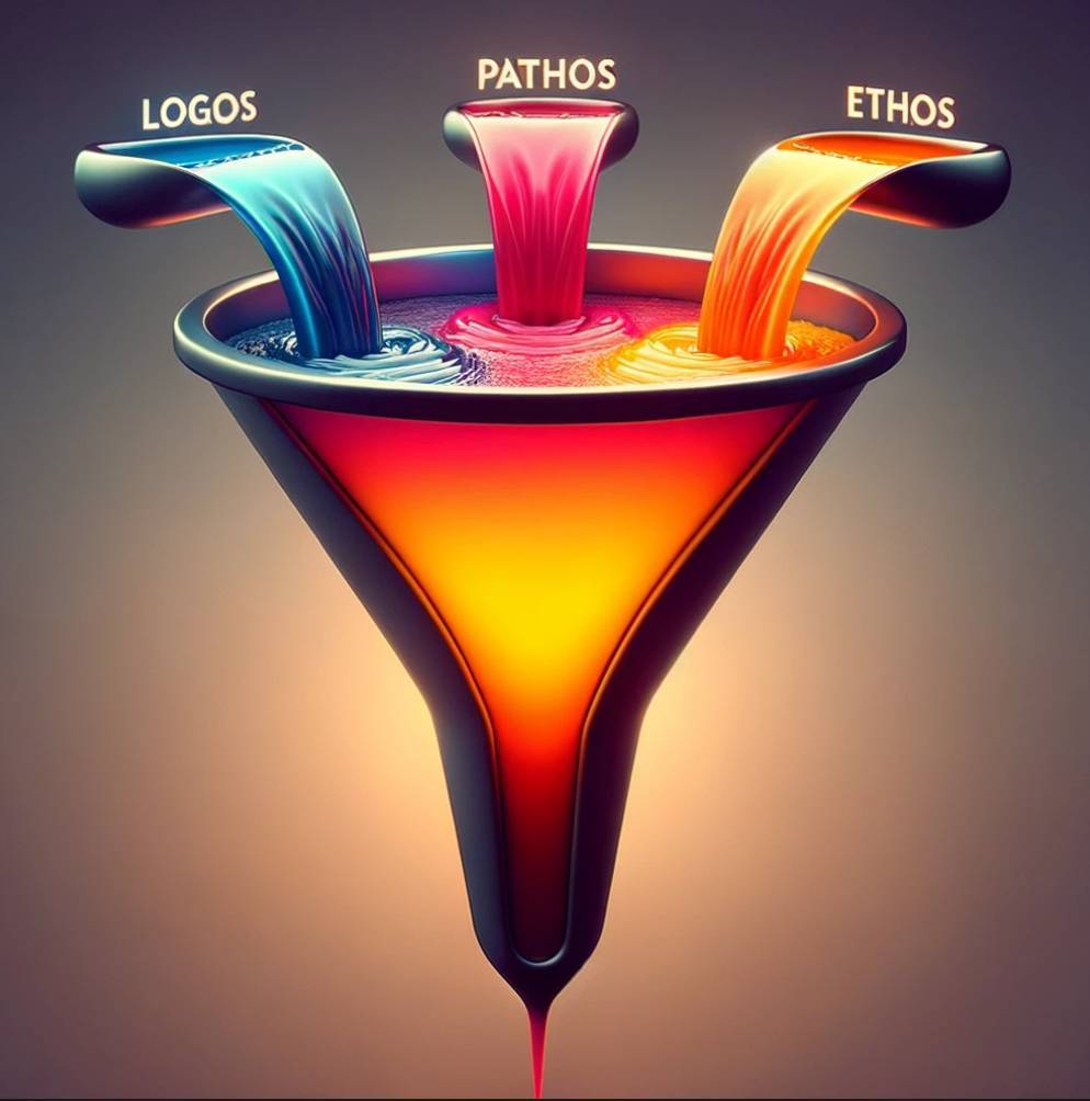 Since Aristotle's time, rhetoricians have posited that effective persuasion hinges on three central appeals: logos (logic), pathos (emotion), and ethos (the speaker's credibility and character). A fourth appeal, Kairos, underscores the significance of timing — emphasizing that the right message must be delivered at the opportune moment for maximum impact.
