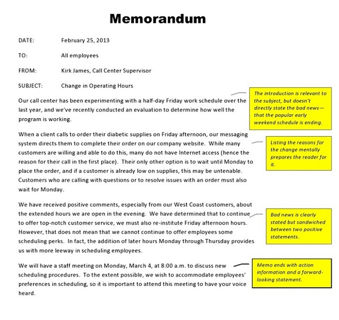 Sample Indirect_Memo