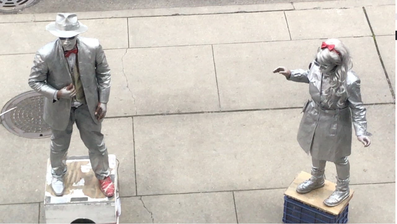 pic of two mime artists